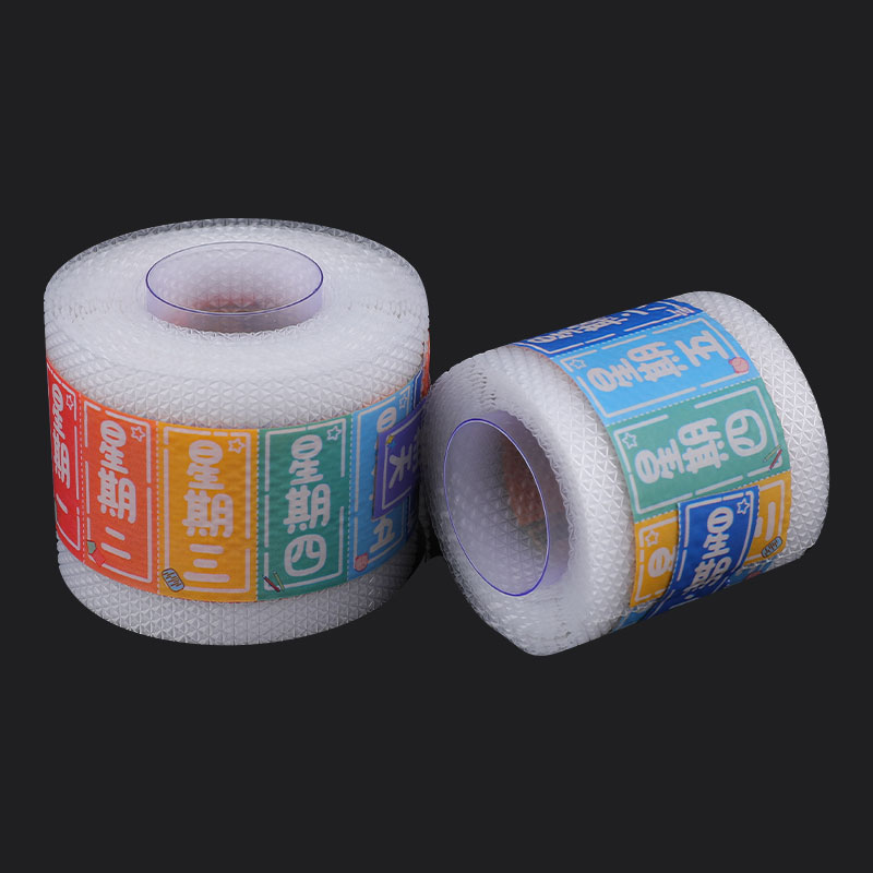 Patrón personalizado impreso con fecha Patch de cicatriz de gel de silicona de rollo de grado médico