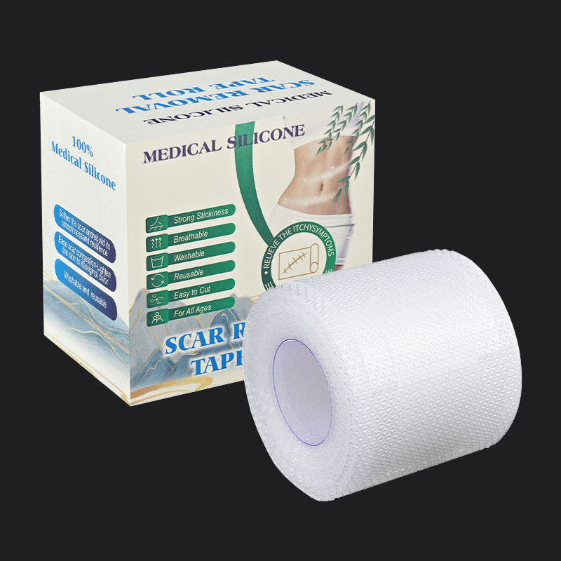 Eliminación de cicatriz efectiva reutilizable impermeable transparente gel de silicona cicatriz rol