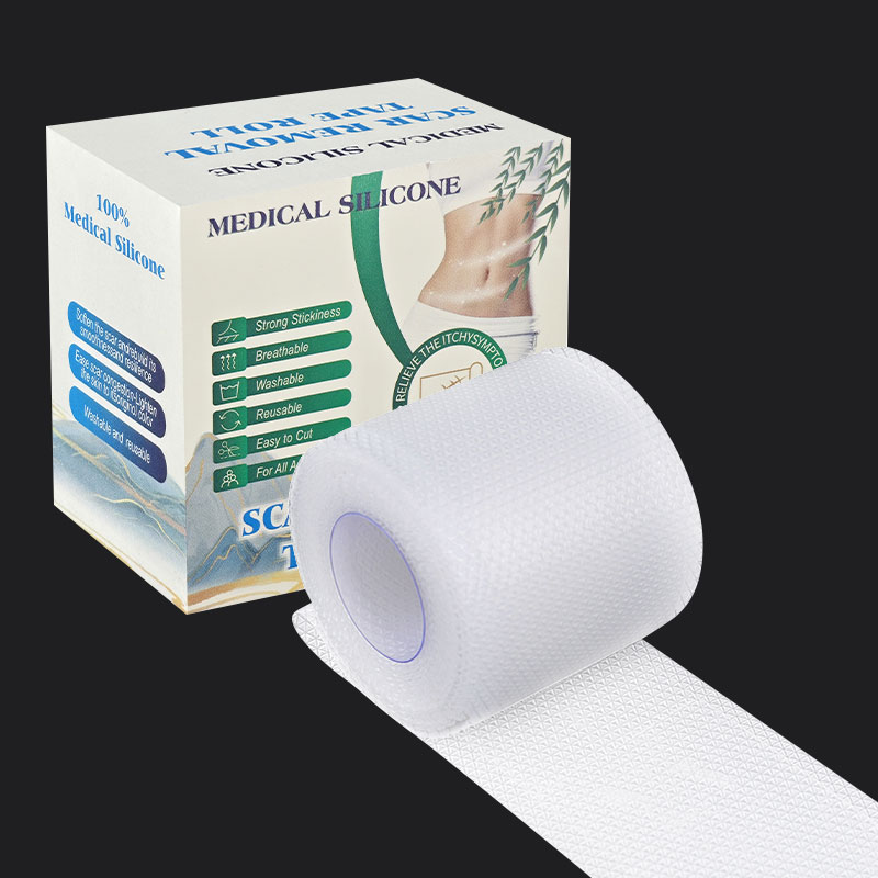 Eliminación de cicatriz efectiva reutilizable impermeable transparente gel de silicona cicatriz rol