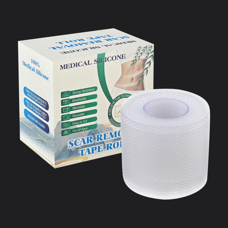 Eliminación de cicatriz efectiva reutilizable impermeable transparente gel de silicona cicatriz rol