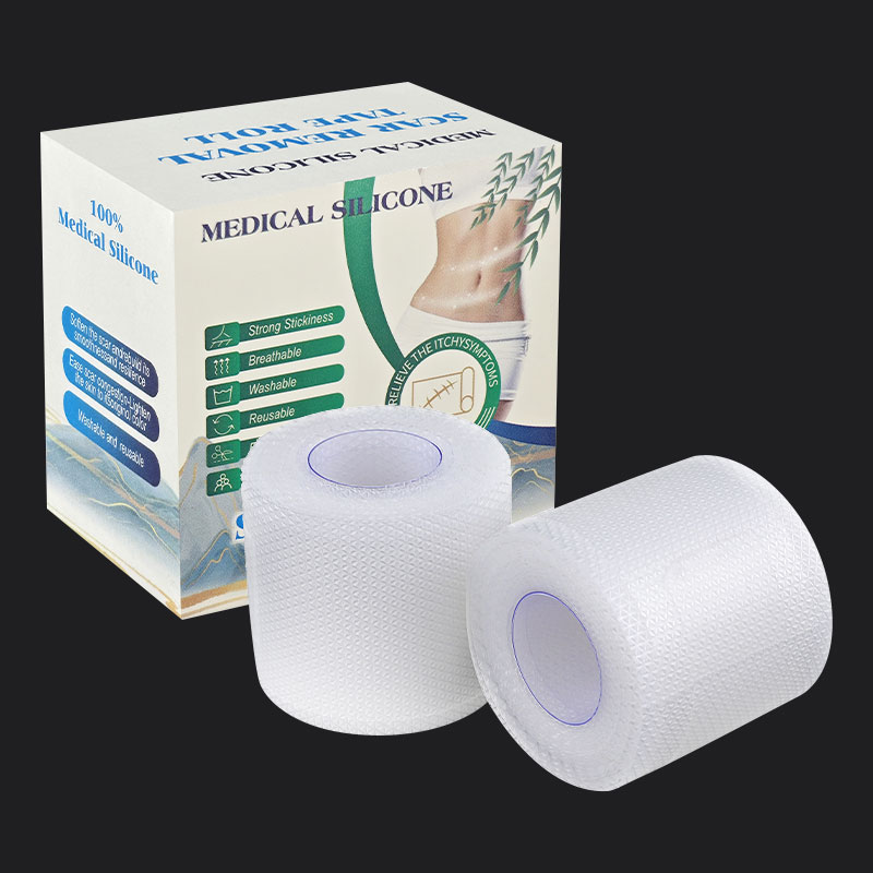 Eliminación de cicatriz efectiva reutilizable impermeable transparente gel de silicona cicatriz rol