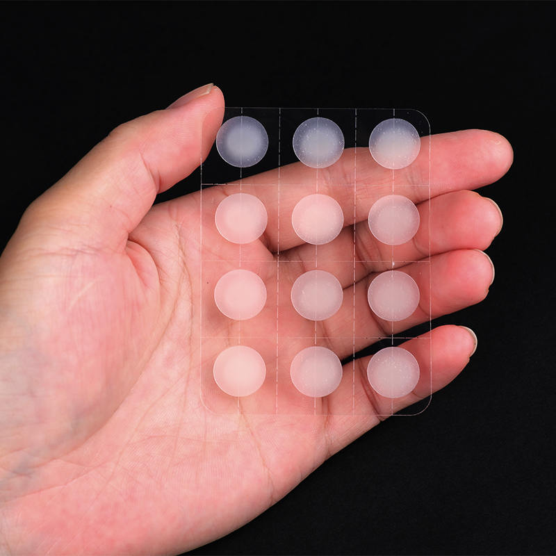 12 parches para acné con borde transparente/apósito hidrocoloide (Tamaño de 12 piezas: este juego contiene 12 parches). 12mm (12 piezas) )