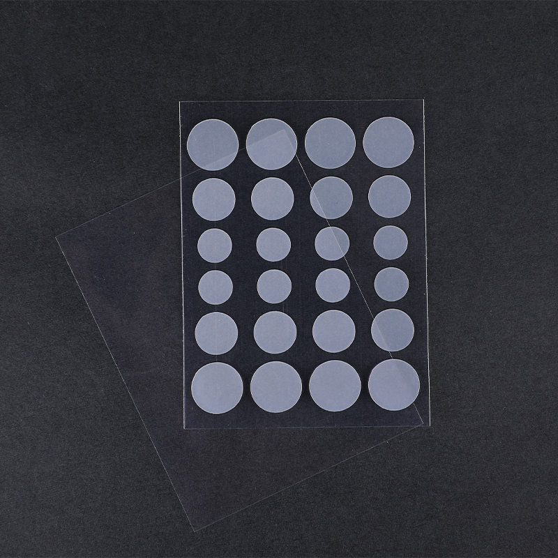 24 Parche simétrico para acné sensible a los rayos UV (Tamaño de 24 piezas: este juego contiene 24 * parches). 12 mm (8 piezas) y 10 mm (8 piezas), 8 mm (8 piezas)）
