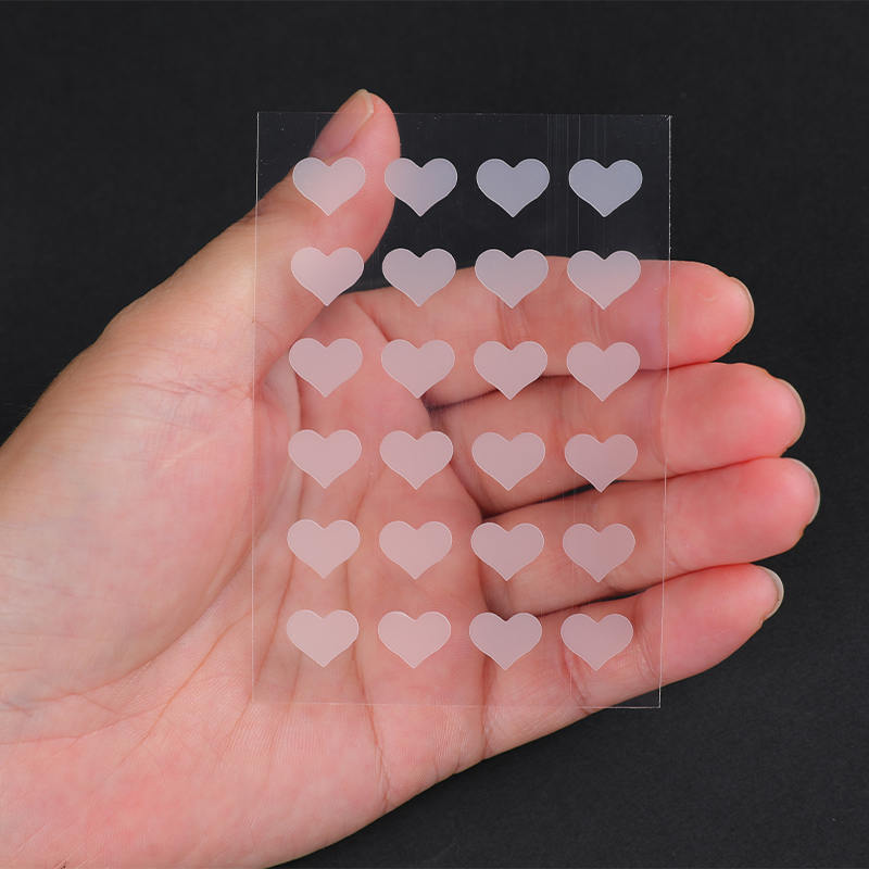 24 parches transparentes para el acné en forma de corazón para una curación discreta y rápida de las manchas (Tamaño de 24 piezas: este juego contiene 24 parches). 12mm (24 Piezas)