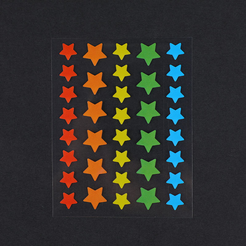 36 parches para el acné Rainbow Star (Tamaño de 36 piezas: este juego contiene 36 * parches). 12 mm (12 piezas) y 10 mm (24 piezas)）