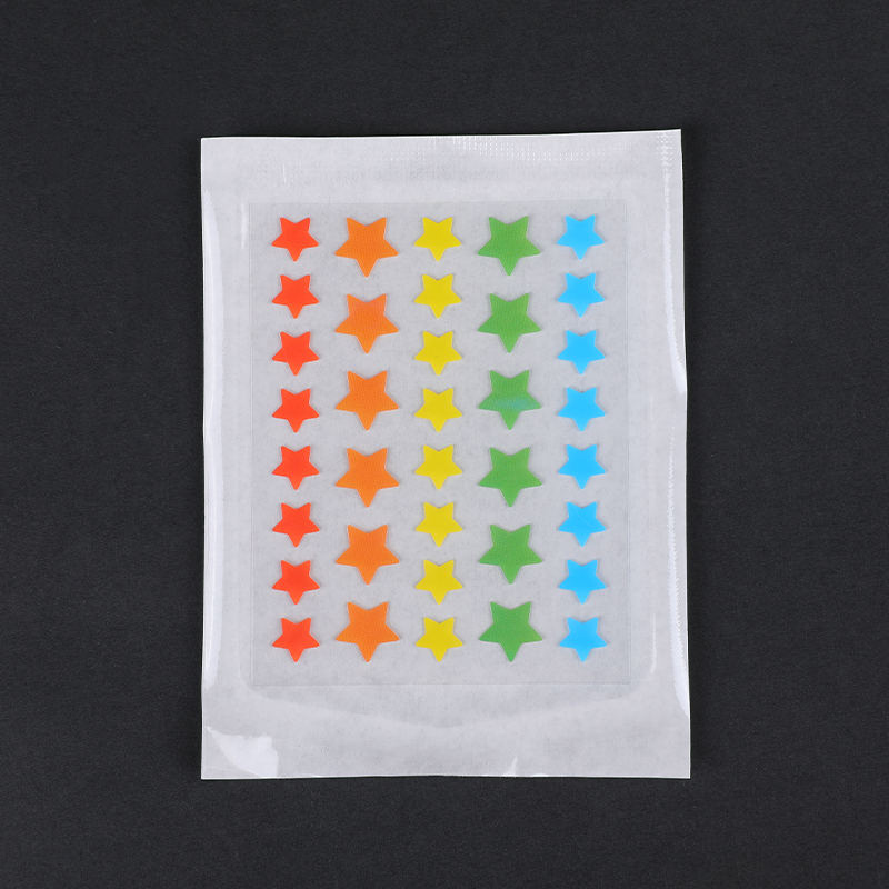 36 parches para el acné Rainbow Star (Tamaño de 36 piezas: este juego contiene 36 * parches). 12 mm (12 piezas) y 10 mm (24 piezas)）