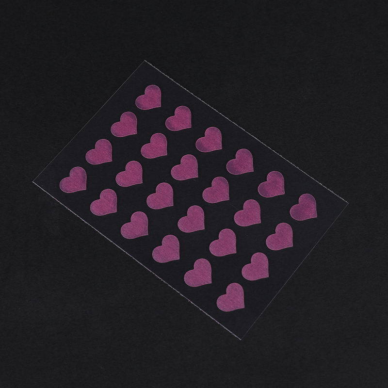 24 Parche para acné rosa en forma de corazón con embalaje higiénico （Tamaño de 24 piezas: este juego contiene 24 * parches. 12 mm (24 piezas) ）