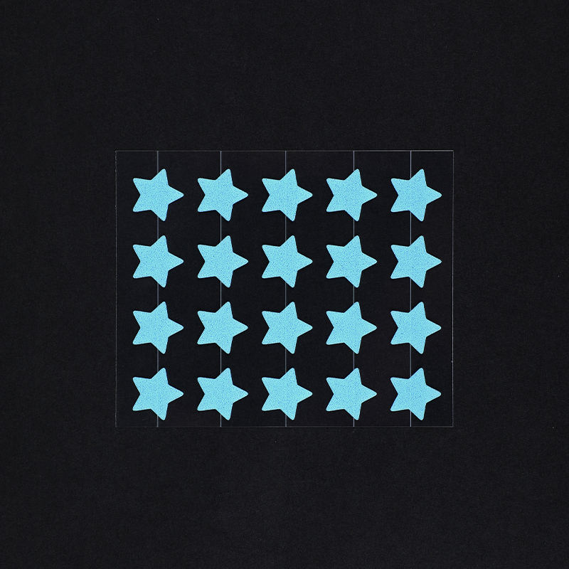 20 Parche para acné de hoja recta de pentagrama azul hidrocoloide (Tamaño de 20 piezas: este juego contiene 20 * parches). 12 mm (20 piezas))