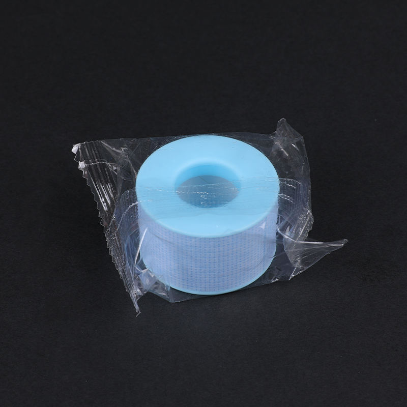 Rollo de cinta de gel de silicona de tela no tejida azul para tratamiento de cicatrices
